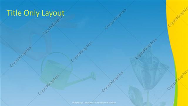 Title Only presentation slide layout