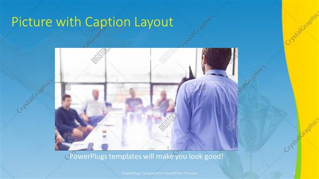 Picture with Caption presentation slide layout