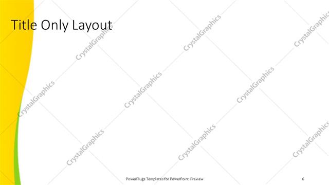 Title Only presentation slide layout