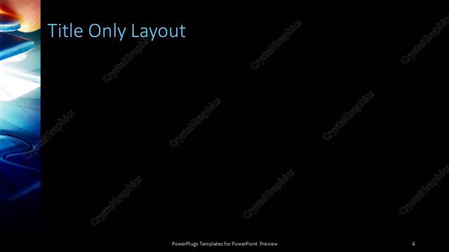 Title Only presentation slide layout