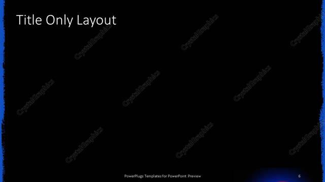 Title Only presentation slide layout