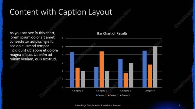 Content with Caption presentation slide layout