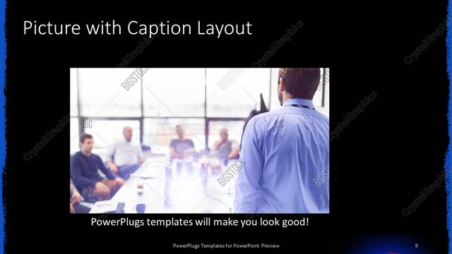 Picture with Caption presentation slide layout
