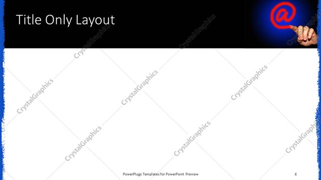 Title Only presentation slide layout