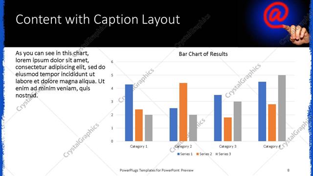 Content with Caption presentation slide layout