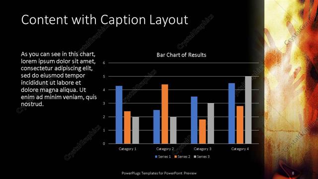 Content with Caption presentation slide layout
