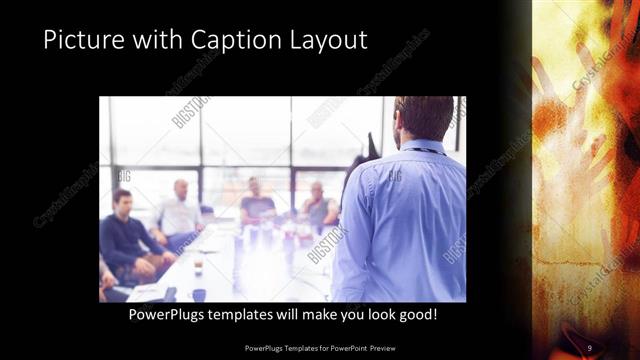 Picture with Caption presentation slide layout
