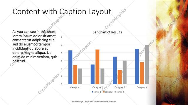 Content with Caption presentation slide layout