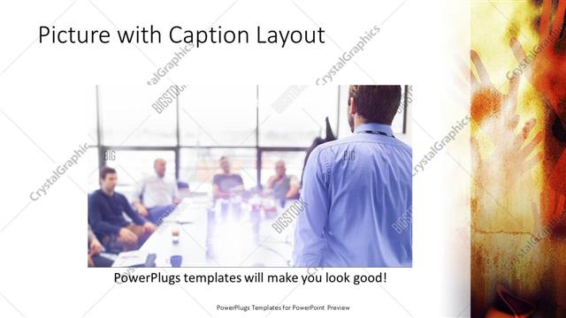 Picture with Caption presentation slide layout