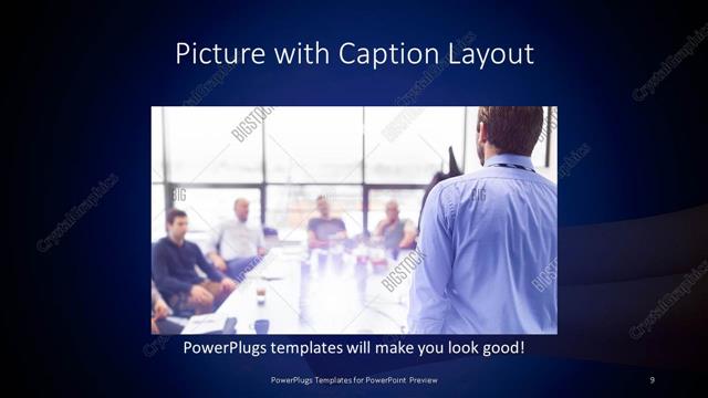 Picture with Caption presentation slide layout