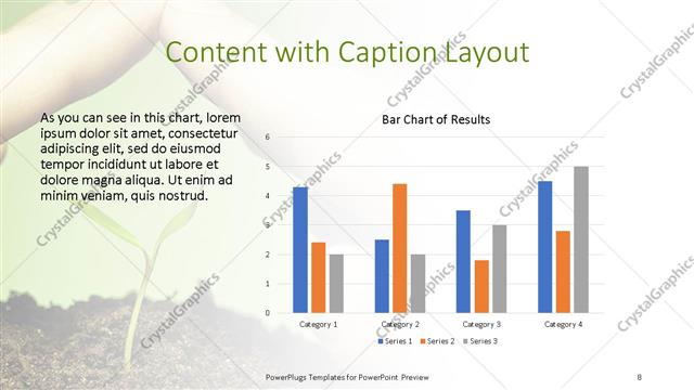 Content with Caption presentation slide layout