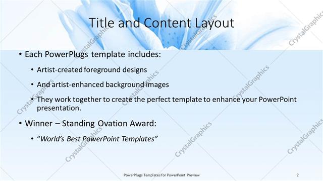 Title and Content presentation slide layout