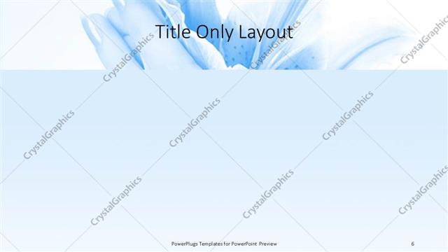 Title Only presentation slide layout