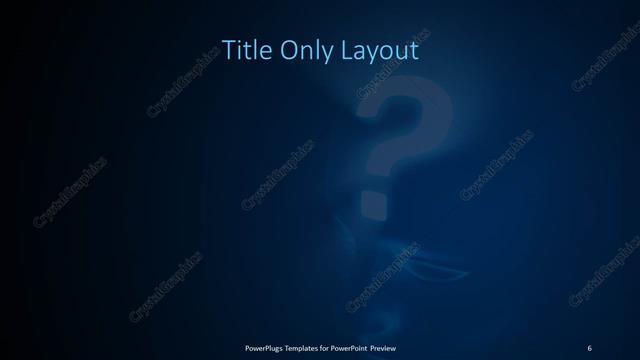 Title Only presentation slide layout