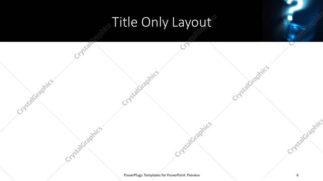 Title Only presentation slide layout