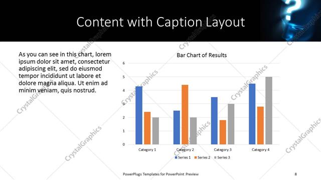 Content with Caption presentation slide layout