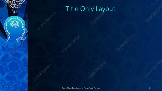 Title Only presentation slide layout