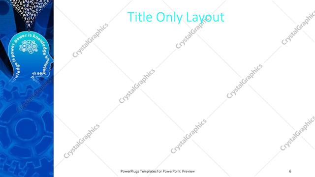 Title Only presentation slide layout