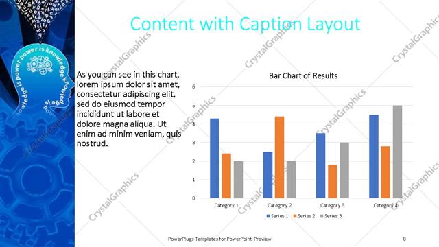 Content with Caption presentation slide layout