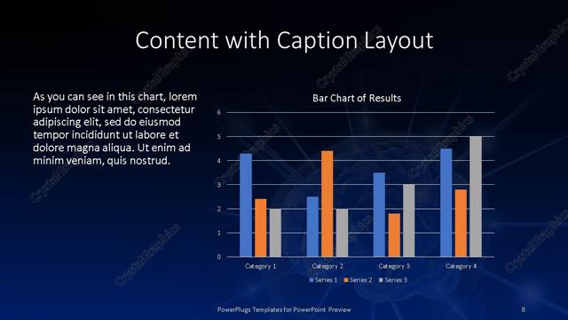 Content with Caption presentation slide layout