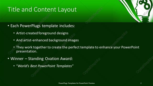 Title and Content presentation slide layout