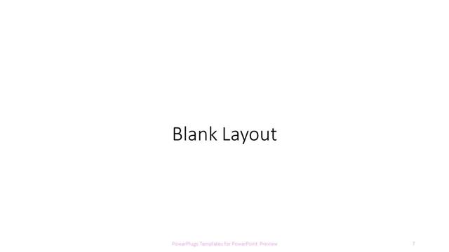 Blank presentation slide layout