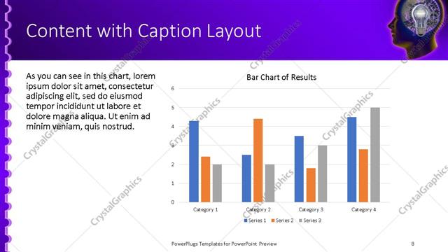 Content with Caption presentation slide layout