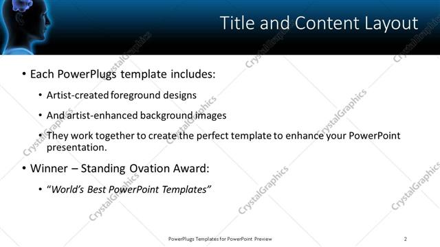 Title and Content presentation slide layout