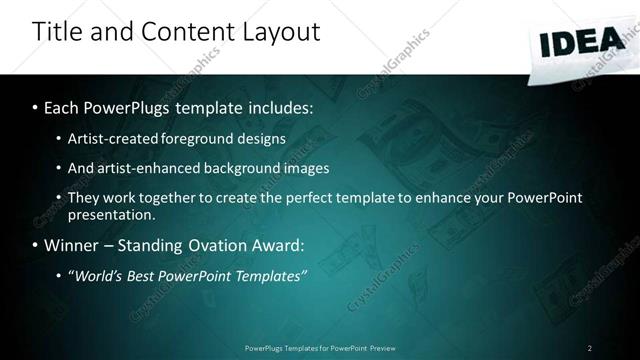 Title and Content presentation slide layout