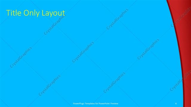 Title Only presentation slide layout