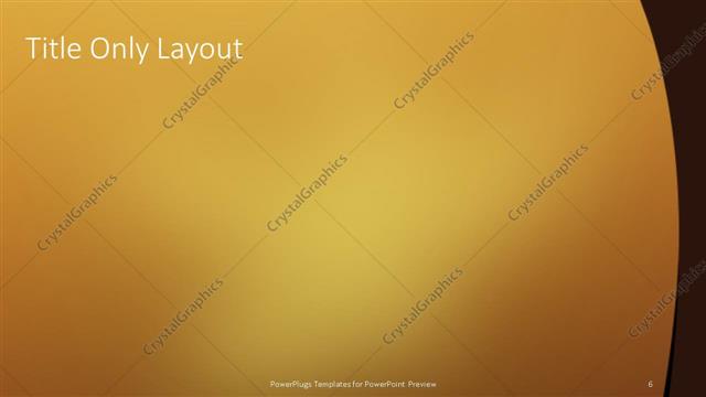 Title Only presentation slide layout