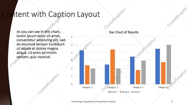 Content with Caption presentation slide layout