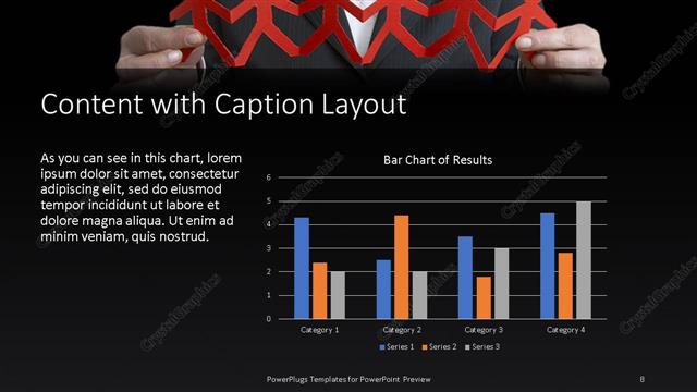 Content with Caption presentation slide layout