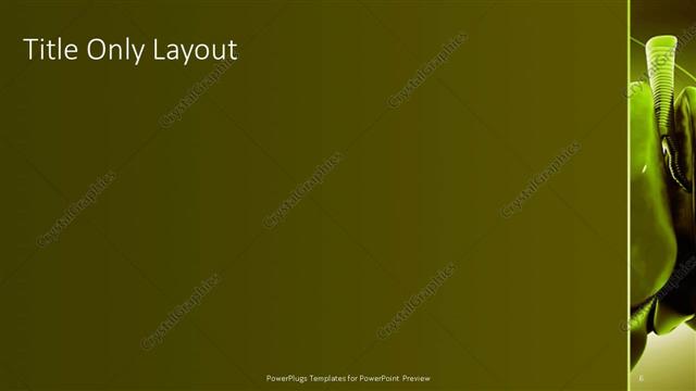 Title Only presentation slide layout