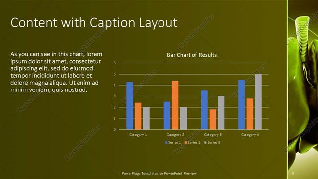 Content with Caption presentation slide layout