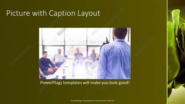 Picture with Caption presentation slide layout
