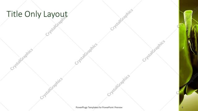 Title Only presentation slide layout