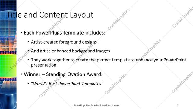 Title and Content presentation slide layout