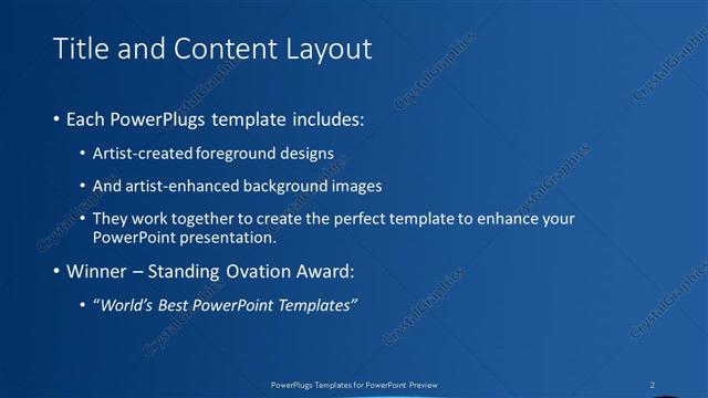 Title and Content presentation slide layout
