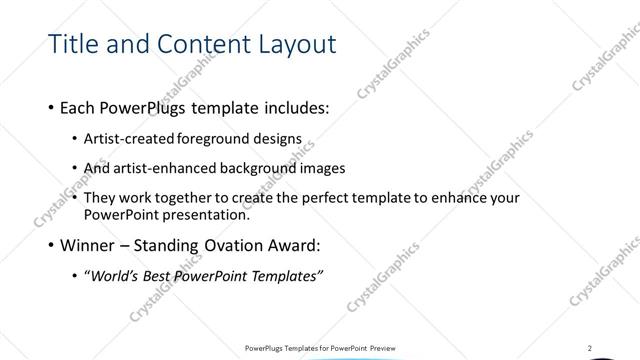 Title and Content presentation slide layout
