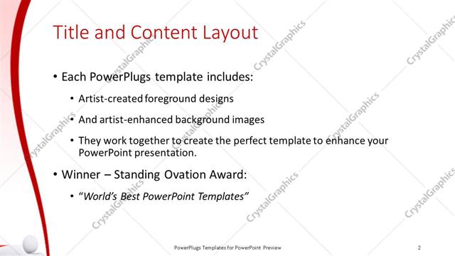 Title and Content presentation slide layout