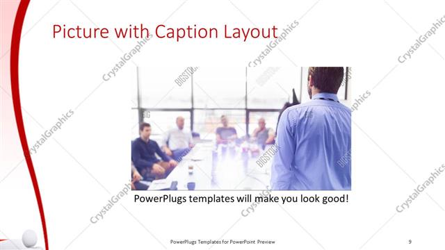 Picture with Caption presentation slide layout