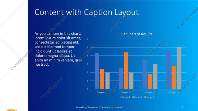 Content with Caption presentation slide layout
