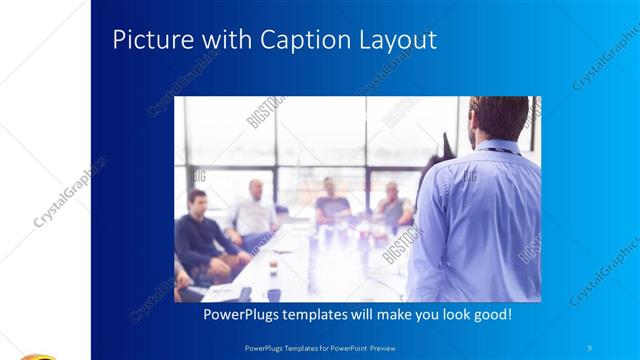 Picture with Caption presentation slide layout