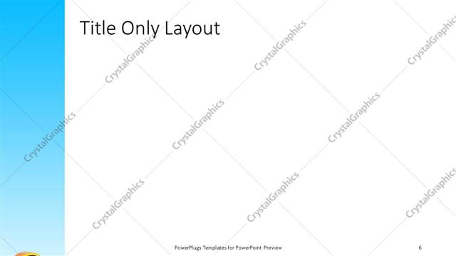 Title Only presentation slide layout