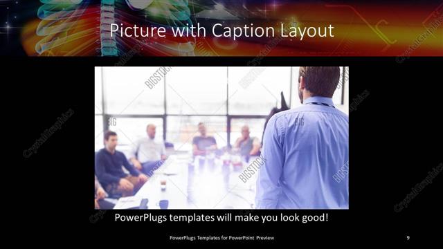 Picture with Caption presentation slide layout