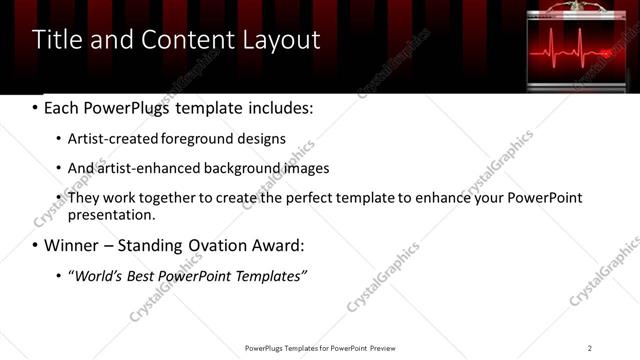 Title and Content presentation slide layout