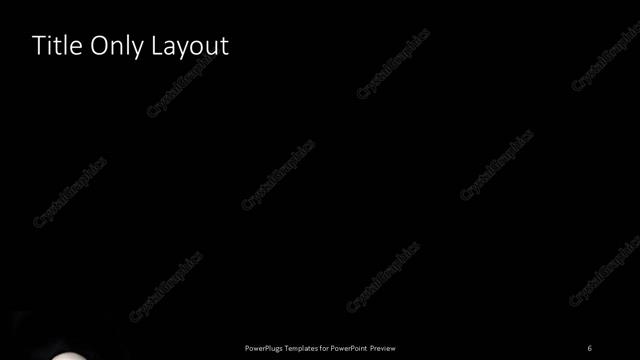 Title Only presentation slide layout