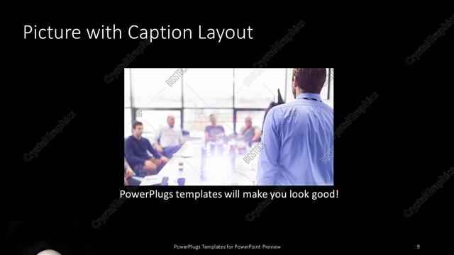 Picture with Caption presentation slide layout