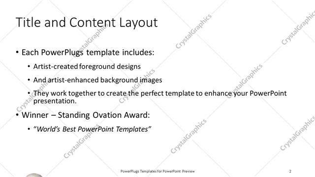 Title and Content presentation slide layout